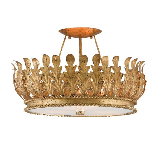 Biddulph Semi Flush Mount, Gold