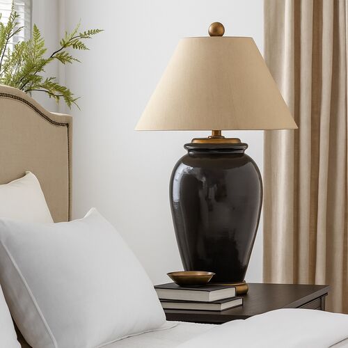 Rowan Large Table Lamp, Chocolate 2 Rowan Large Table Lamp, Chocolate