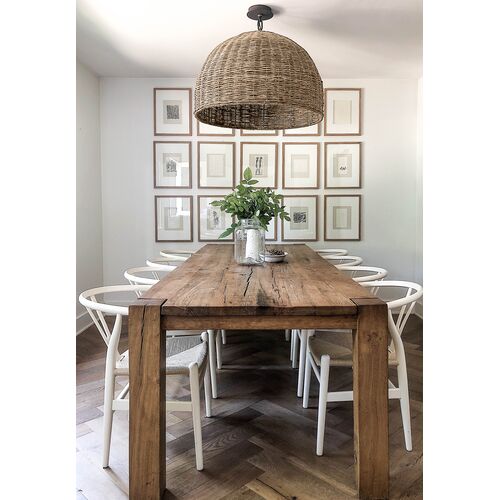 Huxley Chandelier, Textured Bronze/Rattan 3 Huxley Chandelier, Textured Bronze/Rattan