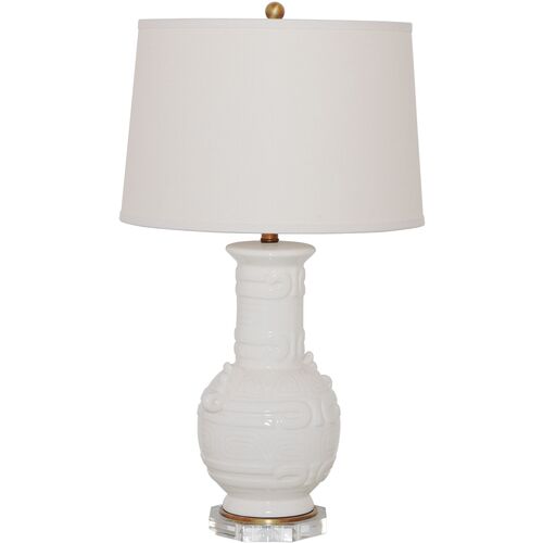 Dynasty Table Lamp, White 1 Dynasty Table Lamp, White