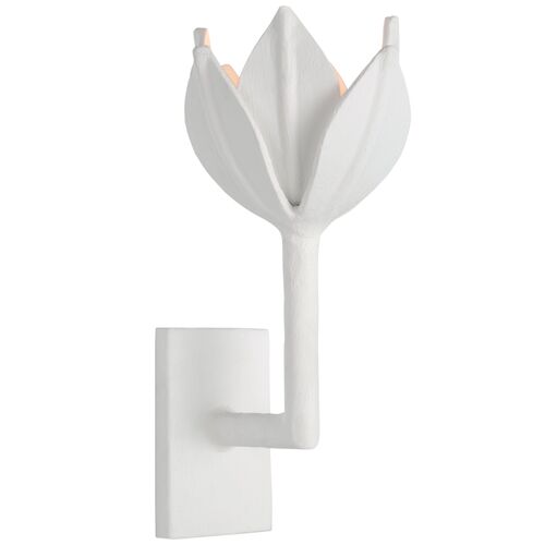 Alberto Small Wall Sconce, Plaster White