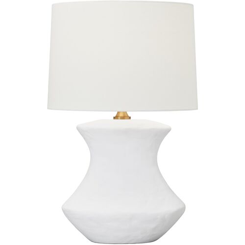 Bone Ceramic Table Lamp, Matte White 1 Bone Ceramic Table Lamp, Matte White