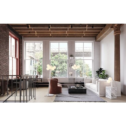 Echo Chandelier, Matte White 11 Echo Chandelier, Matte White