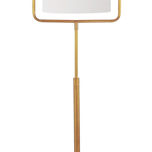 Geo Rectangle Floor Lamp, Gold 5 Geo Rectangle Floor Lamp, Gold