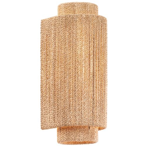 Neris Wall Sconce, Natural Abaca Cord 2 Neris Wall Sconce, Natural Abaca Cord