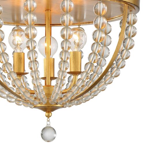 Roxy Flush Mount, Antiqued Gold 3 Roxy Flush Mount, Antiqued Gold