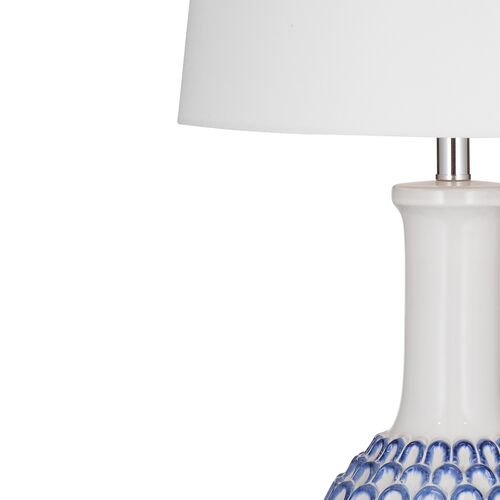 Milford Table Lamp, Blue/White 2 Milford Table Lamp, Blue/White