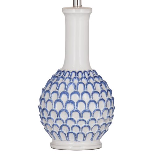 Milford Table Lamp, Blue/White 3 Milford Table Lamp, Blue/White