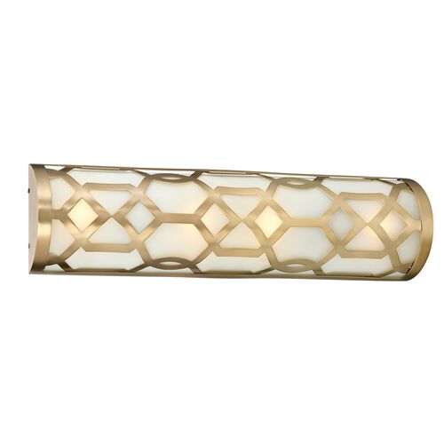 1-Light Bath Bar, Aged Brass