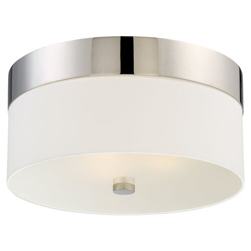 Grayson 3-Light Flush Mount, Nickel 1 Grayson 3-Light Flush Mount, Nickel