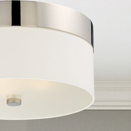 Grayson 3-Light Flush Mount, Nickel 4 Grayson 3-Light Flush Mount, Nickel
