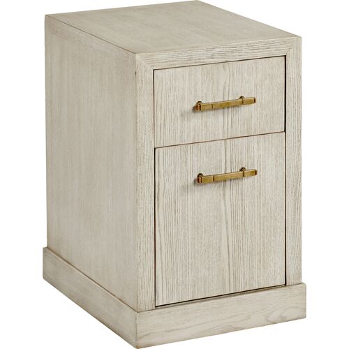Adele File Chest, Ash/Brass