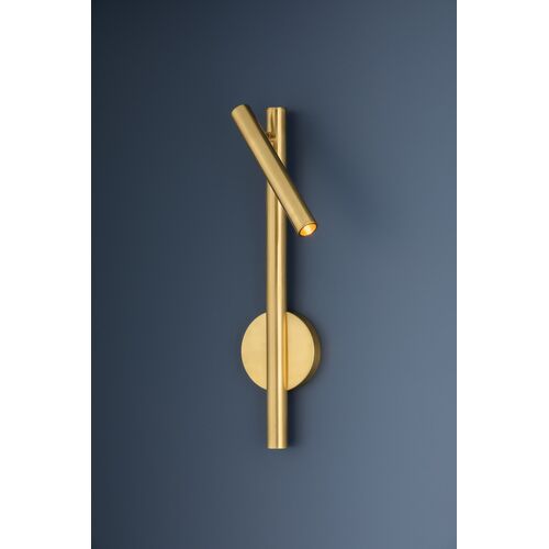 Olan Wall Sconce, Aged Brass 8 Olan Wall Sconce, Aged Brass