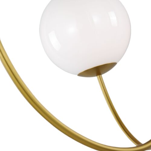 Noemie 3-Light Globe Medium Chandelier, Burnished Brass 3 Noemie 3-Light Globe Medium Chandelier, Burnished Brass