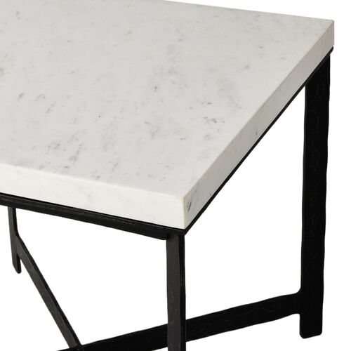 Oakley End Table, Iron/Marble 10 Oakley End Table, Iron/Marble