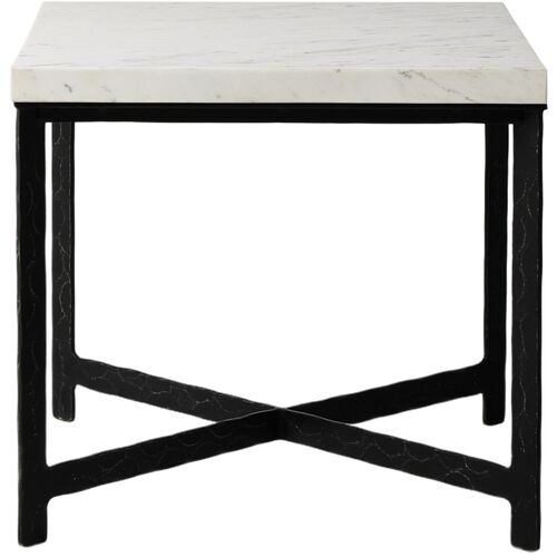 Oakley End Table, Iron/Marble 4 Oakley End Table, Iron/Marble