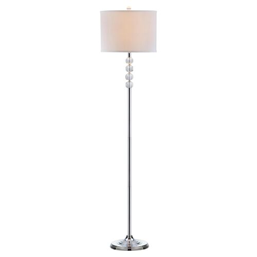 Vendome Floor Lamp, Crystal/Chrome 2 Vendome Floor Lamp, Crystal/Chrome