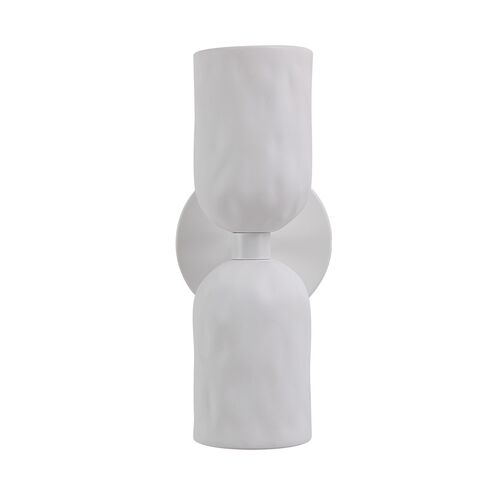 Astra Ceramic Wall Sconce, White 2 Astra Ceramic Wall Sconce, White
