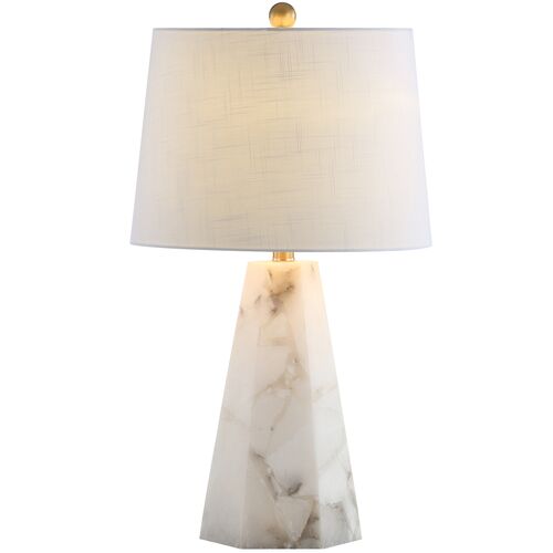 Tempest Alabaster Table Lamp, White 3 Tempest Alabaster Table Lamp, White