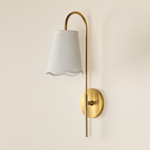 Drew Scallop Wall Sconce 6 Drew Scallop Wall Sconce
