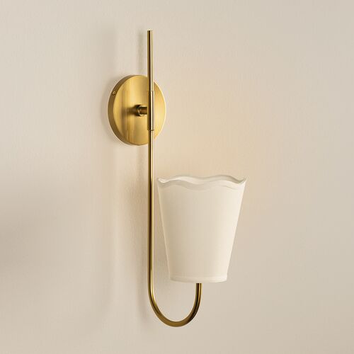 Drew Scallop Wall Sconce 7 Drew Scallop Wall Sconce