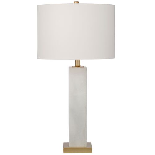 Isabel Marble Table Lamp, White 1 Isabel Marble Table Lamp, White