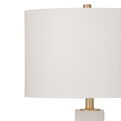 Isabel Marble Table Lamp, White 2 Isabel Marble Table Lamp, White
