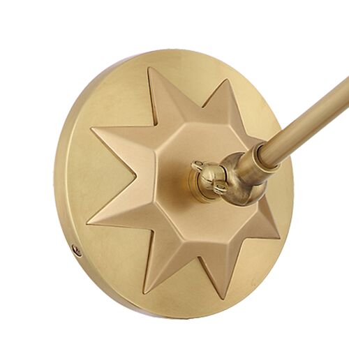 Morgan 1-Light Small Wall Mount, Aged Brass 3 Morgan 1-Light Small Wall Mount, Aged Brass