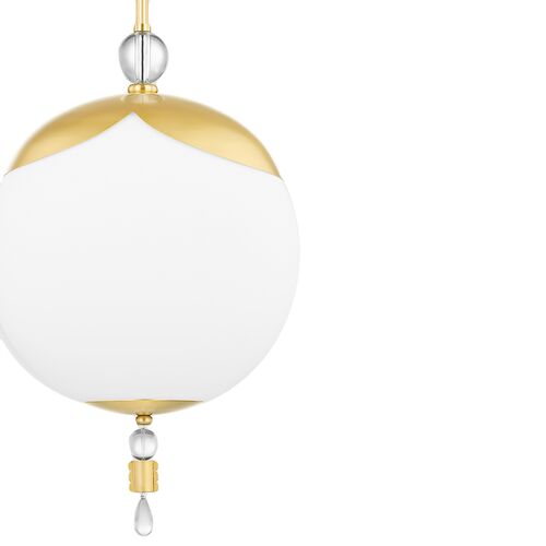Perla Globe Pendant, Aged Brass 2 Perla Globe Pendant, Aged Brass