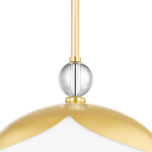 Perla Globe Pendant, Aged Brass 3 Perla Globe Pendant, Aged Brass