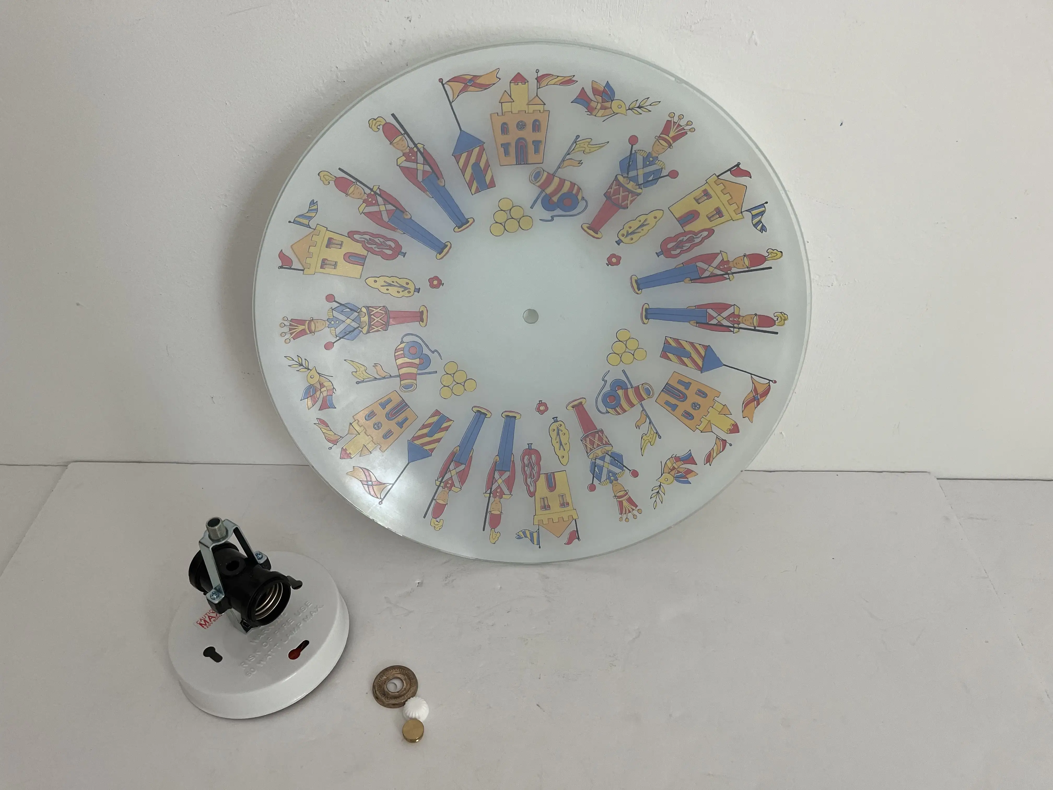 Midcentury Toy Soldiers Flush Light 6 Midcentury Toy Soldiers Flush Light
