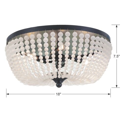 Rylee Flush Mount, Matte Black 4 Rylee Flush Mount, Matte Black