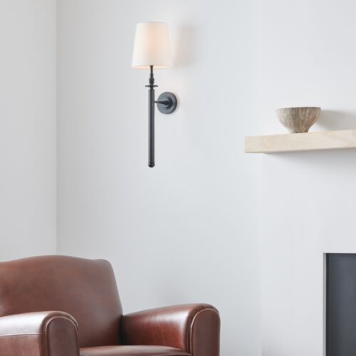 Capri Tail Sconce, Aged Iron 2 Capri Tail Sconce, Aged Iron