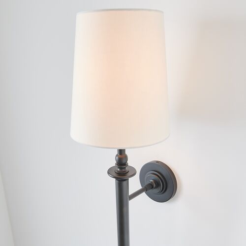 Capri Tail Sconce, Aged Iron 3 Capri Tail Sconce, Aged Iron