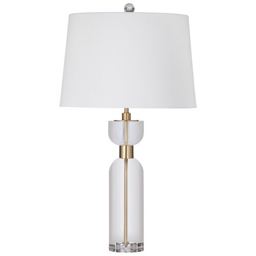 Peter Crystal Table Lamp, Clear/Brass 1 Peter Crystal Table Lamp, Clear/Brass