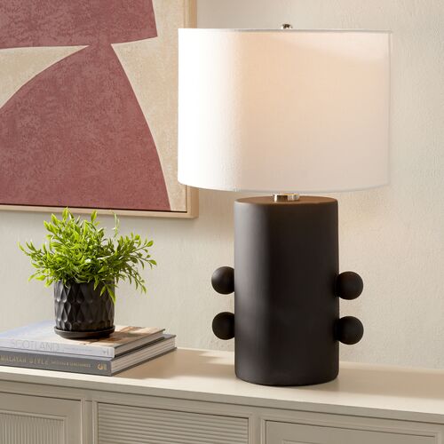 Rainey 25" Table Lamp, Black 2 Rainey 25" Table Lamp, Black