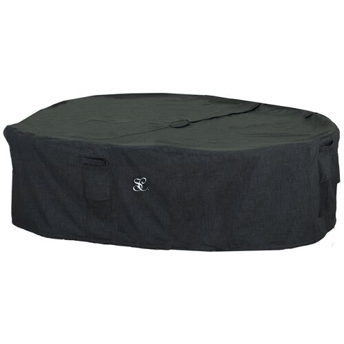 Rectangular Outdoor Dining Table Set Cover, Heather Grey 1 Rectangular Outdoor Dining Table Set Cover, Heather Grey