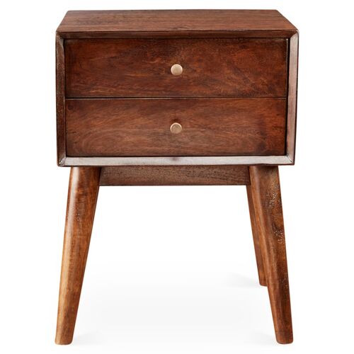 Jackson Nightstand, Pecan 4 Jackson Nightstand, Pecan