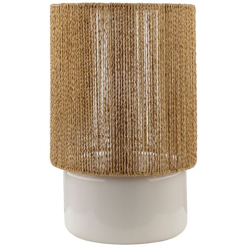 Jagger Accent Table Lamp, White/Natural 1 Jagger Accent Table Lamp, White/Natural