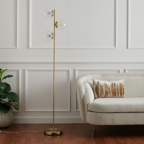 Mella 65" Floor Lamp, Gold 4 Mella 65" Floor Lamp, Gold