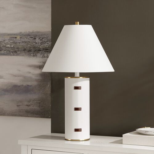 Savere Table Lamp, White/Gold 4 Savere Table Lamp, White/Gold