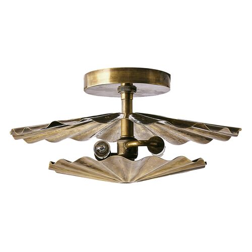 Annabeth Wall Sconce/Flush Mount, Brass