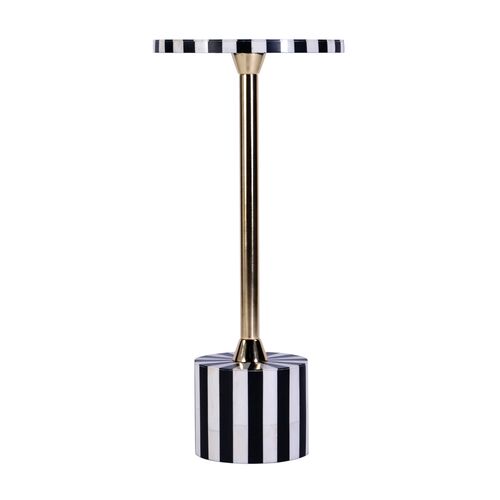 Amelia Bone Inlay Round Side/Drink Table 3 Amelia Bone Inlay Round Side/Drink Table