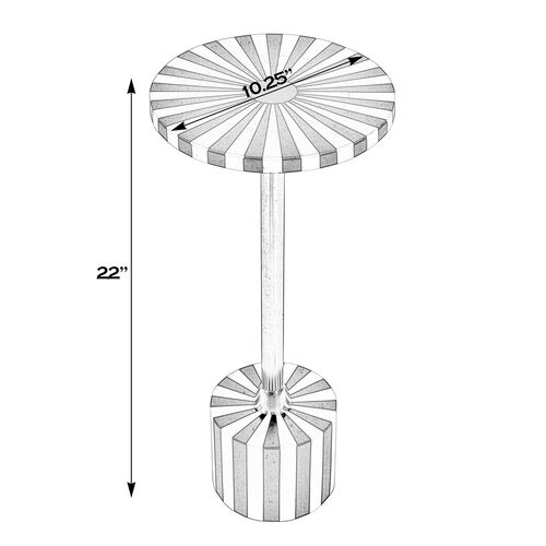 Amelia Bone Inlay Round Side/Drink Table 6 Amelia Bone Inlay Round Side/Drink Table