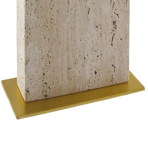 Persis Travertine Table Lamp, Beige 3 Persis Travertine Table Lamp, Beige