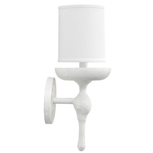 Concord Wall Sconce, White Plaster 2 Concord Wall Sconce, White Plaster