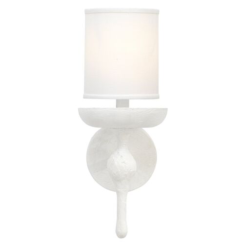 Concord Wall Sconce, White Plaster 3 Concord Wall Sconce, White Plaster