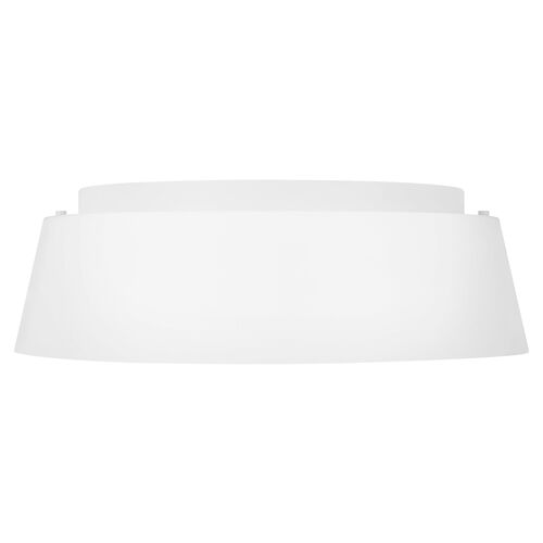 Asher 3-Light Flush Mount, Matte White