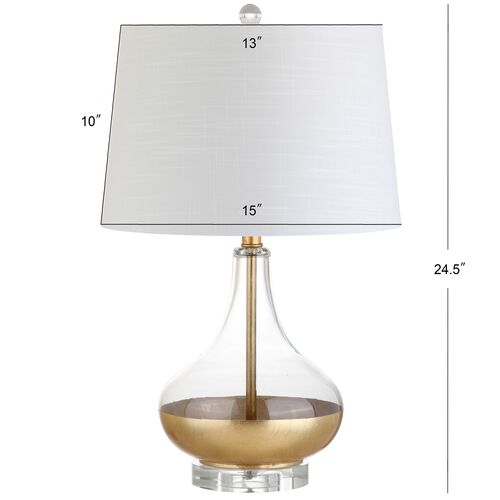 Nova Dipped Table Lamp, Clear/Gold 6 Nova Dipped Table Lamp, Clear/Gold