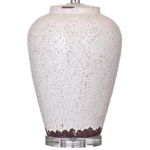 Seth Ceramic Table Lamp, Crackled White 3 Seth Ceramic Table Lamp, Crackled White